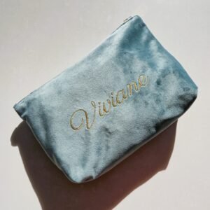 Edoaria bags from the Ciel des Rêves collection personnalised with name in gold embroidery